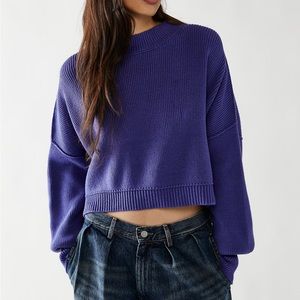 Free People Easy Street Crop Pullover